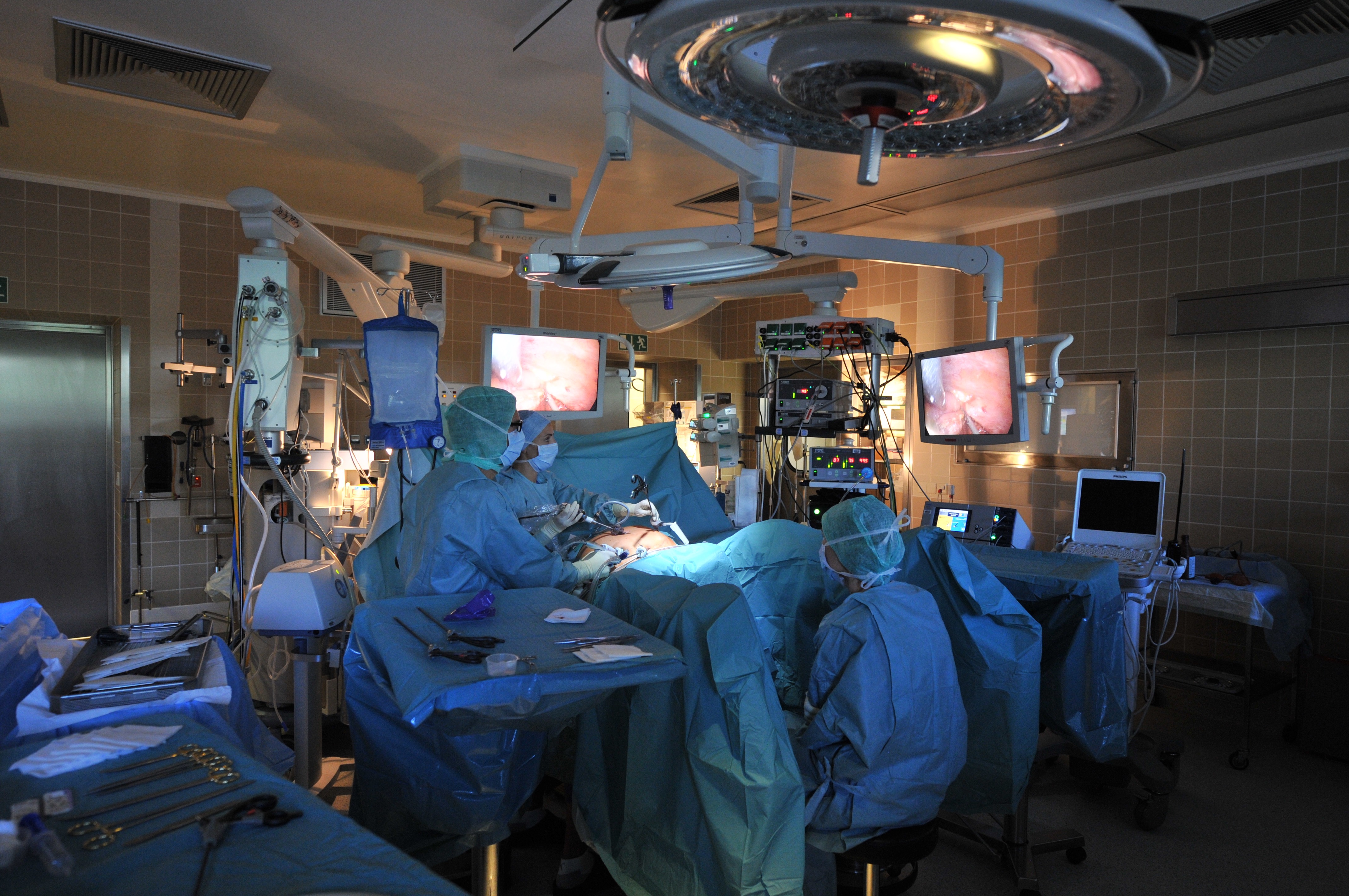 Surgery in the operating room